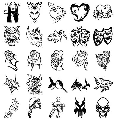 Chinese Sample designs Fake Temporary Water Transfer Tattoo Stickers NO.10259